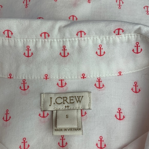 J Crew Factory The Perfect Shirt Anchor Print - Picture 7 of 7